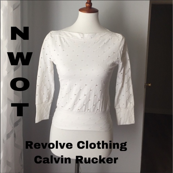 calvin rucker Tops - Calvin Rucker boat neck top